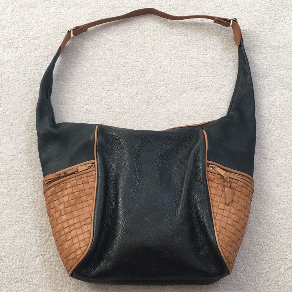 Vintage Brio Leather Hobo Purse - Picture 1 of 15